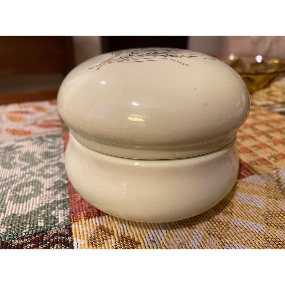 Vintage ceramic powder box / trinket box - unique - Picture 2 of 7